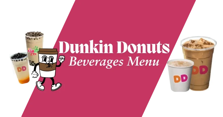 Dunkin Donuts Beverages Menu