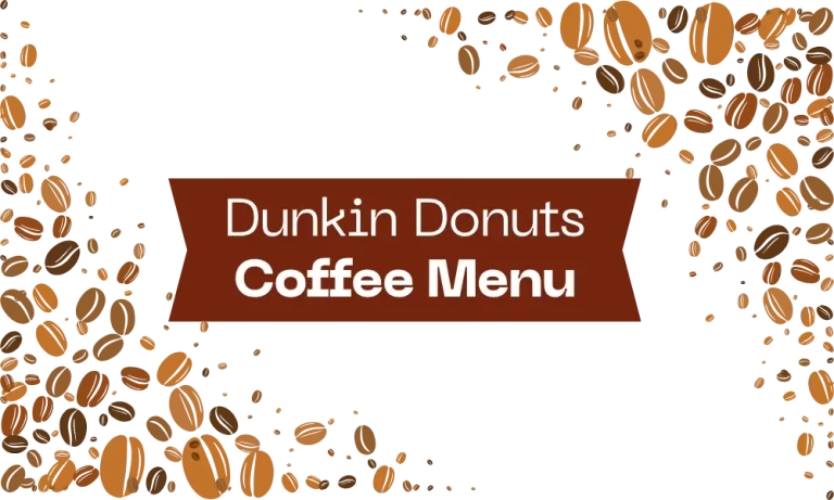 Dunkin Donuts Coffee Menu