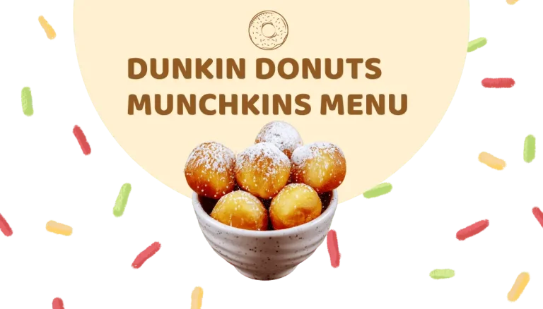 dunkin donuts munchkins menu