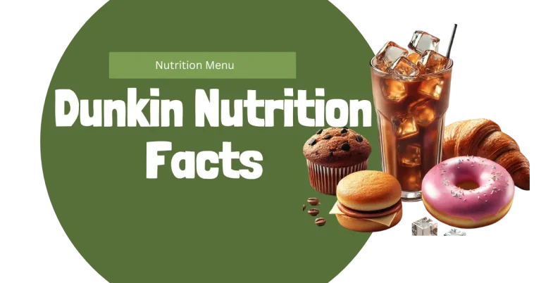 dunkin donuts nutrition facts