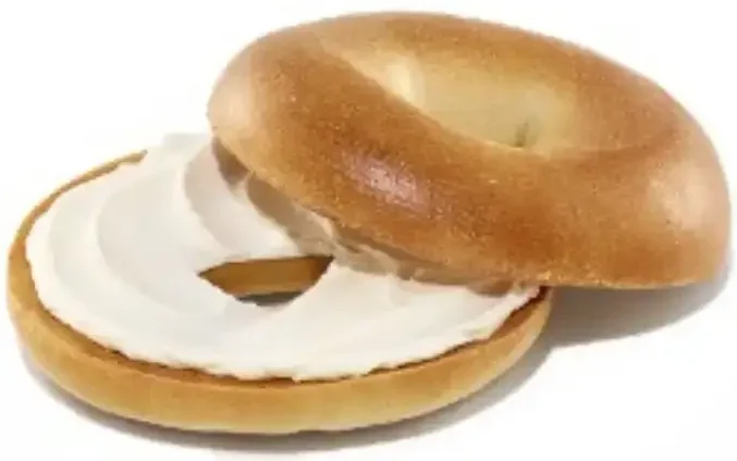 Dunkin Donuts USA 37 bagel with cream cheese spread