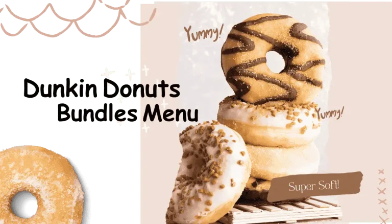 dunkin donuts bundles menu